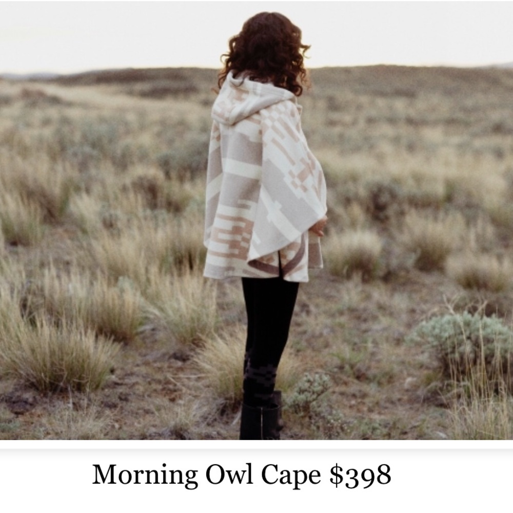 Rare! Pendleton Morning Owl Cape! 💗